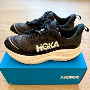 HOKA Skyflow Running Shoes, Black and White, Men’s Size 9